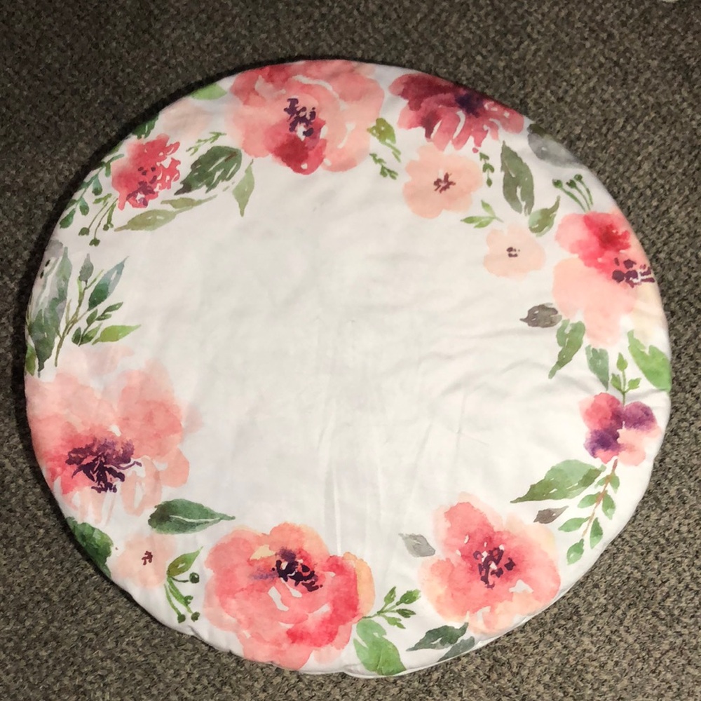 Floral Round Cushion Playmat
